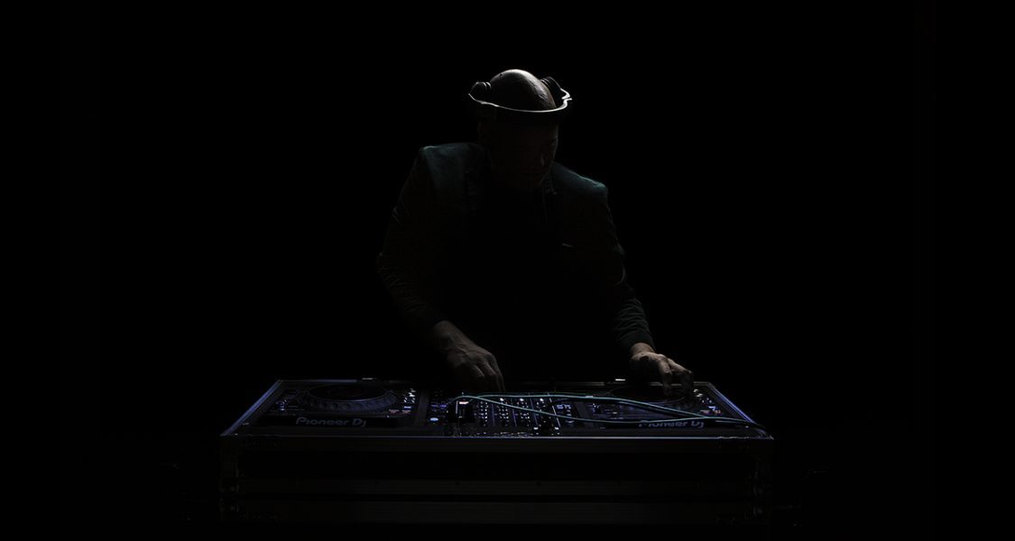 Ibiza DJ performing with his decks